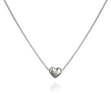 cool necklace with a silver heart pendant